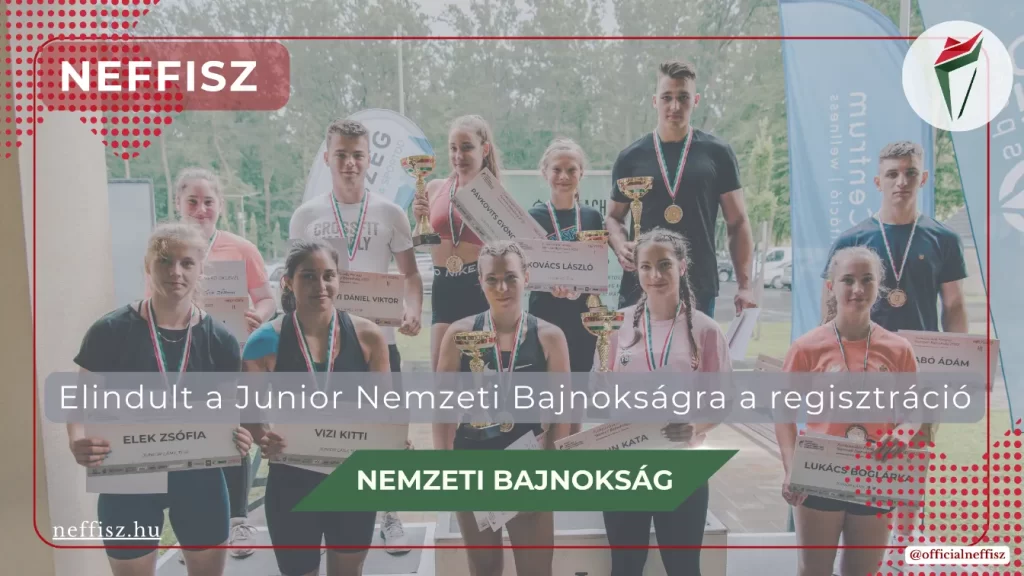 Neffisz funkcionális fitnesz junior versenyzők a nemzeti bajnokság eredményhirdetésén