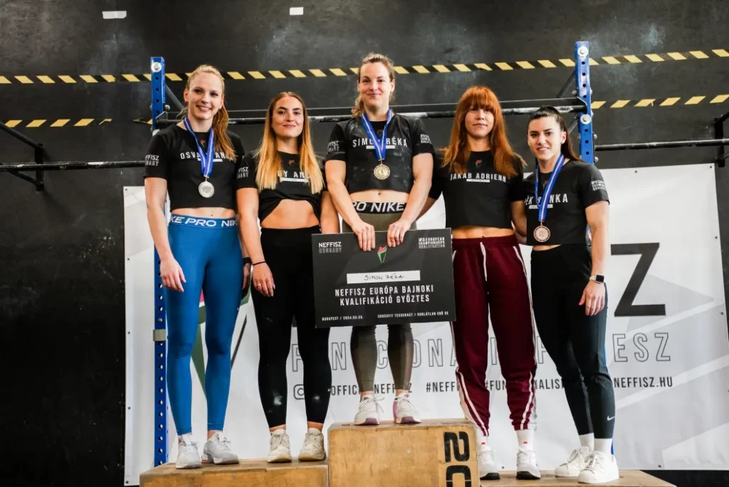 Neffisz IF3 Európabajnokság Magyar Kvalifikációs verseny női versenyzői a dobogón