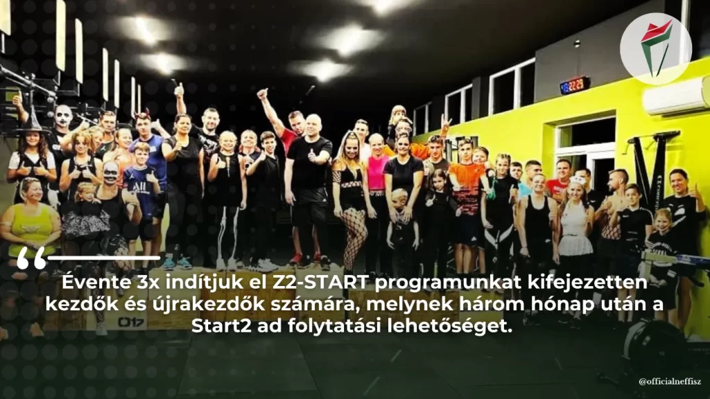Neffisz Dombóvári Z2 Sportegyesület tagszövetség Z2-Start programjának résztvevői a funkcionális fitnesz teremben