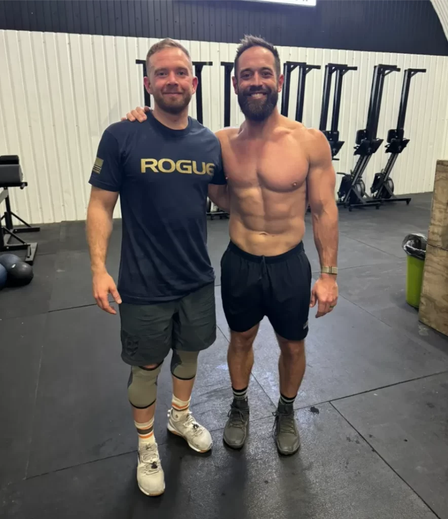 Rich Froning és Ónodi Ferenc közös képe a CrossFit Central Londonban