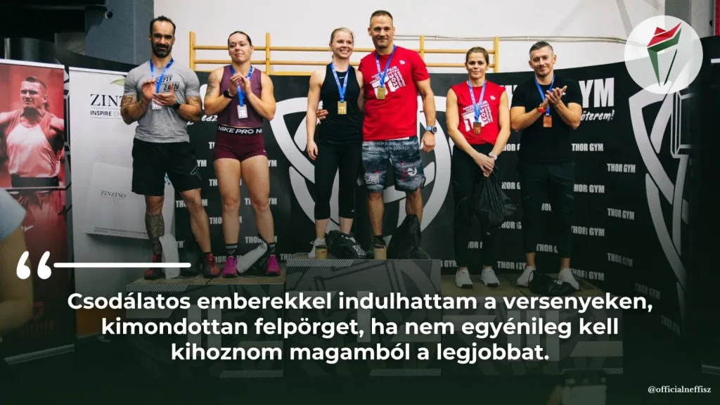 Neffisz interjú Baló Gabriella funkcionális fitnesz versenyzővel egy versenyen